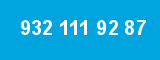 932 111 92 87 932 111 92 87